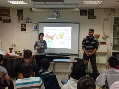 Anouk et Pierre-Elie sont venus en autostop à la rencontre des enfants !